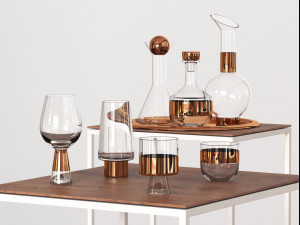 tank glassware by tom dixon 3D Model