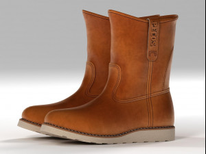 pecos boots 3D 模型