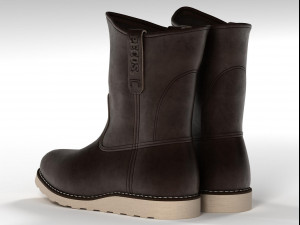pecos boots 3D 模型