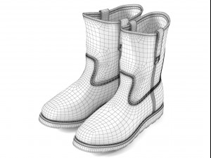 pecos boots 3D 模型