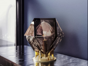 welles double blown glass desk lamp by gabriel scott 3D Model