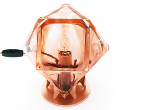welles double blown glass desk lamp by gabriel scott 3D Model