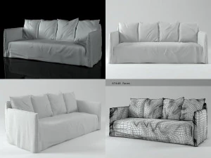 ghost 12 sofa by gervasoni 3D Model