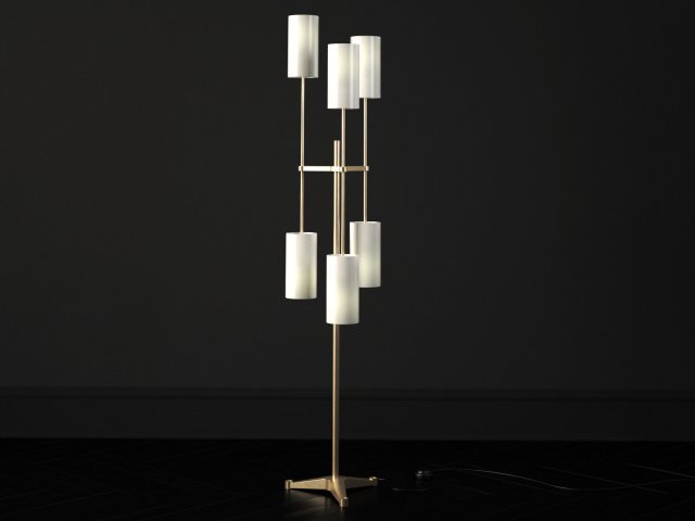 pugil floor lamp by bert frank Modelo 3D .c4d .max .obj .3ds .fbx .stl .blend 