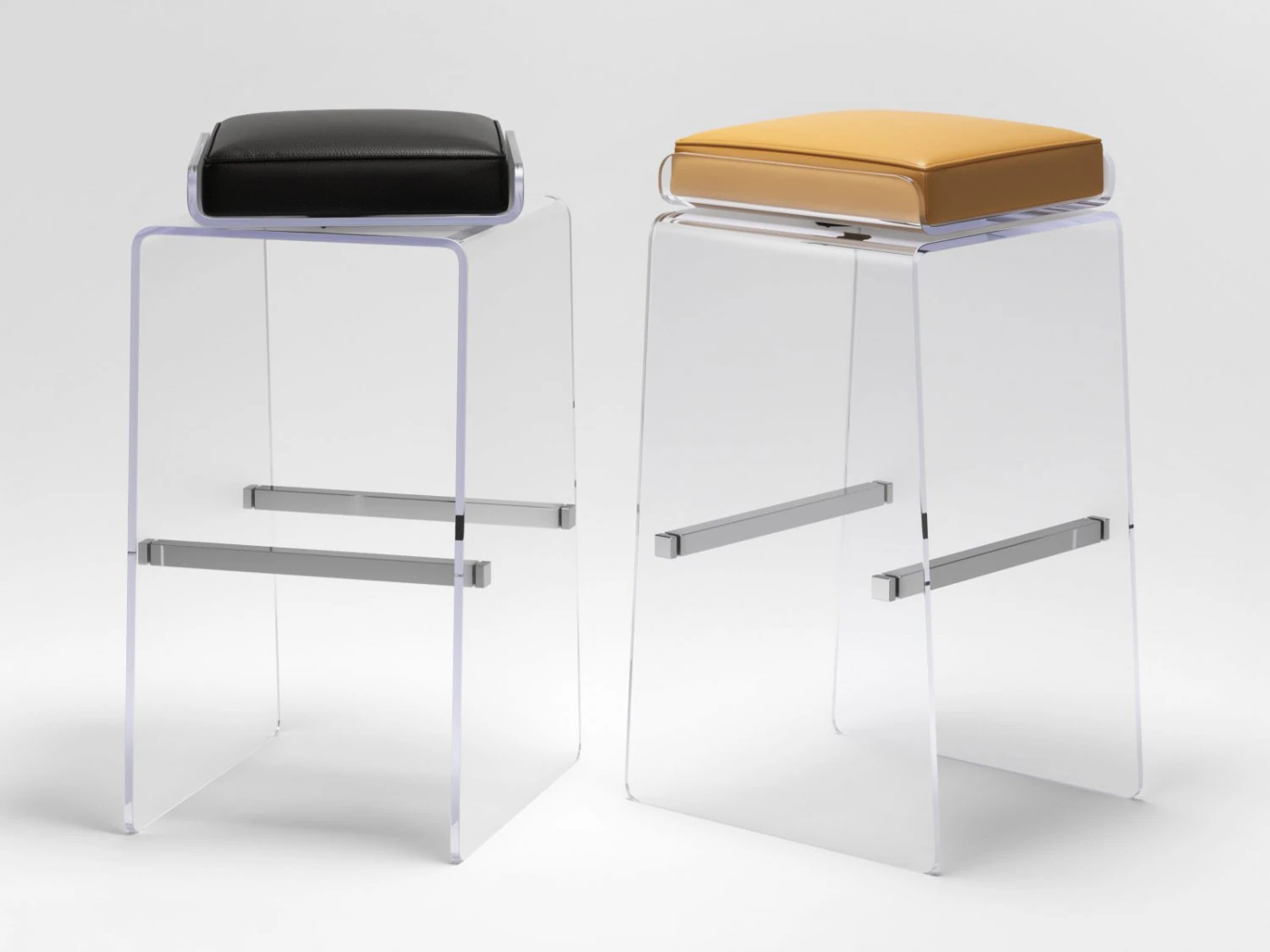 waterfall barstool by cain modern 3D Model .c4d .max .obj .3ds .fbx .stl .blend