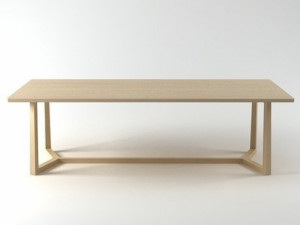 jiff dining tables by flexform 3D Model