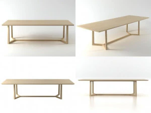 jiff dining tables by flexform 3D Model