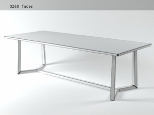 jiff dining tables by flexform 3D Model