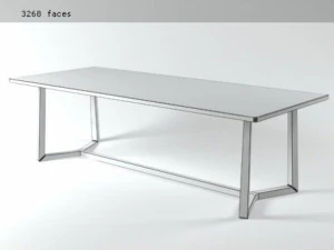 jiff dining tables by flexform 3D Model