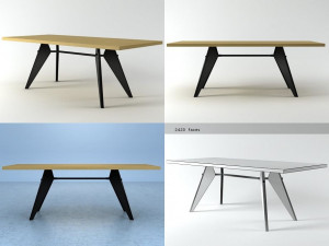 em table by vitra 3D मॉडल