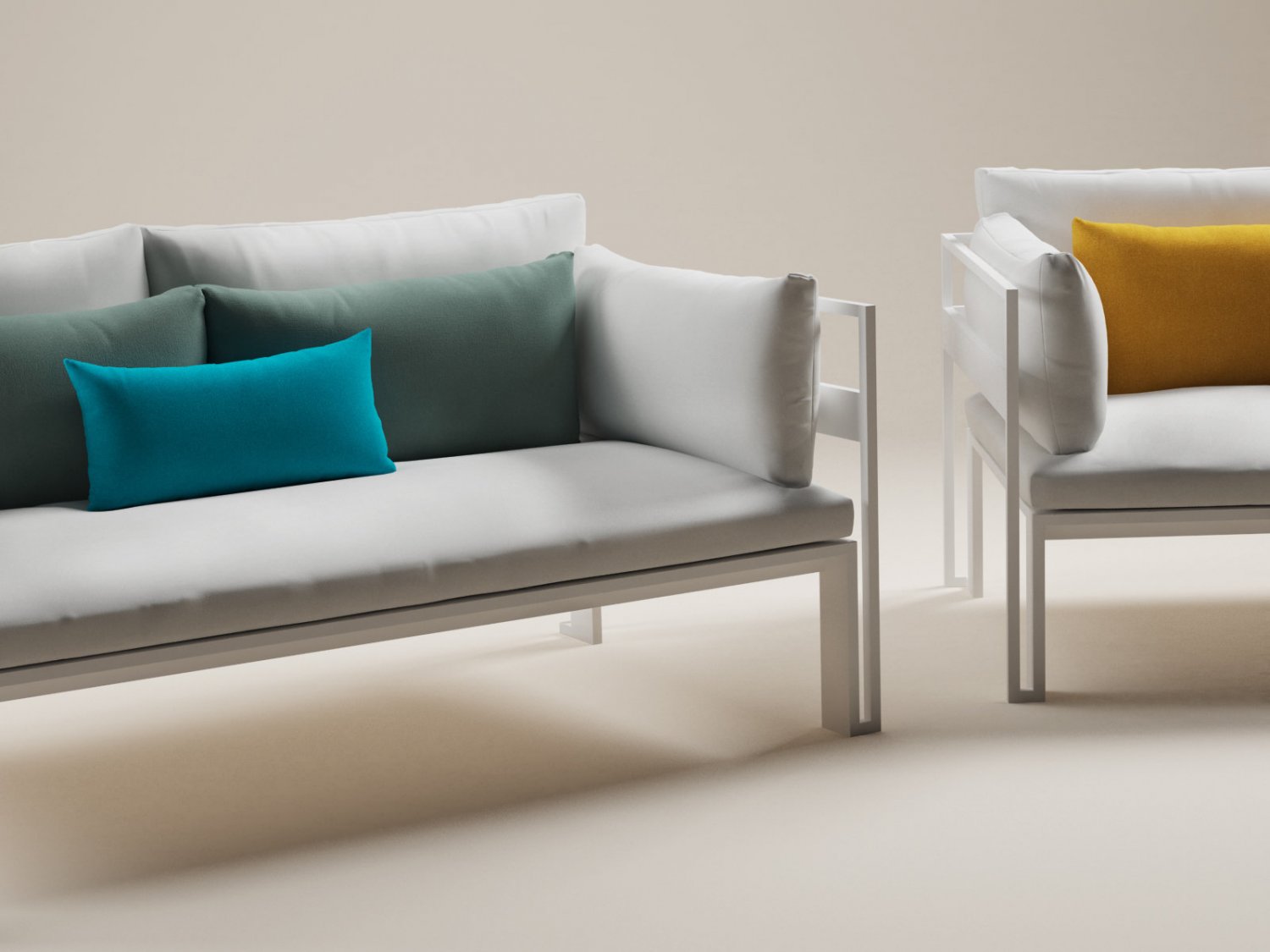 jian sofa by gandia blasco 3D Model in Sofa