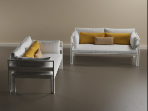 jian sofa by gandia blasco Modèle 3D