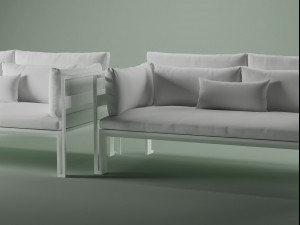 jian sofa by gandia blasco Modèle 3D