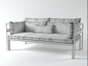 jian sofa by gandia blasco Modèle 3D