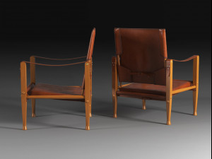 safari chair by rud rasmussen 3D 模型