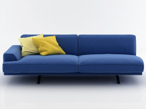 slab sofa 220 225 by bonaldo 3D Model