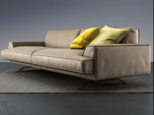 slab sofa 220 225 by bonaldo 3Dモデル