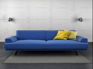 slab sofa 220 225 by bonaldo 3Dモデル