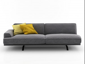 slab sofa 220 225 by bonaldo 3Dモデル