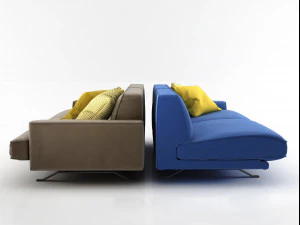 slab sofa 220 225 by bonaldo 3D Model