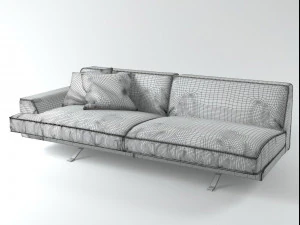 slab sofa 220 225 by bonaldo 3D Model