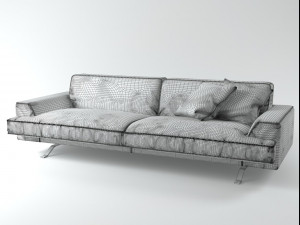 slab sofa 220 225 by bonaldo 3Dモデル
