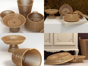 baskets by piet hein eek 3D Model