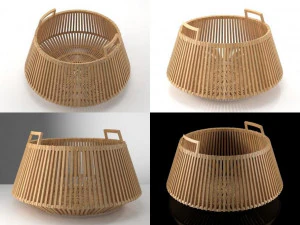 baskets by piet hein eek 3D Model