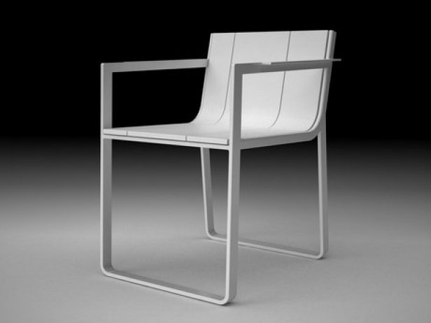 flat chair by gandia blasco 3D Model .c4d .max .obj .3ds .fbx .stl .blend 