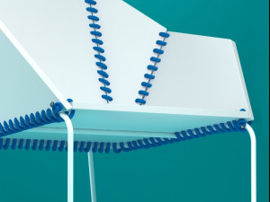 textile armchair coffee table by gandia blasco 3D-Modell