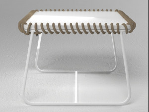 textile armchair coffee table by gandia blasco 3D-Modell