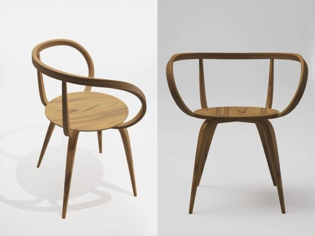 pretzel chair by vitra 3D Model .c4d .max .obj .3ds .fbx .stl .blend
