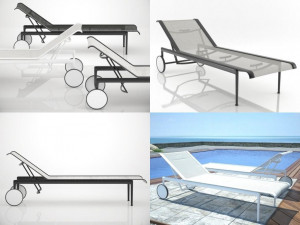 1966-42 chaise longue by bb italia 3D Model