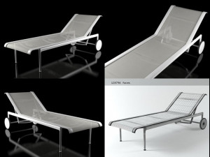 1966-42 chaise longue by bb italia 3D Model
