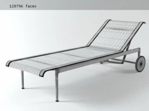 1966-42 BB italia 设计的躺椅 3D 模型
