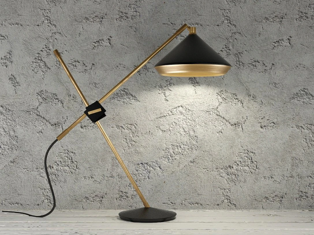 shear table lamp by bert frank 3D Model .c4d .max .obj .3ds .fbx .stl .blend 