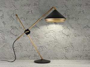 shear table lamp by bert frank 3D मॉडल