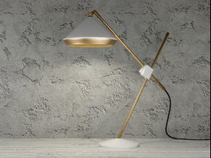 shear table lamp by bert frank 3Dモデル