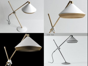 shear table lamp by bert frank 3Dモデル