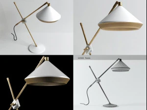 shear table lamp by bert frank 3D Model