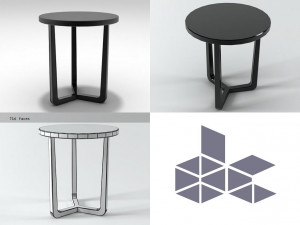 jiff medium by flexform 3D 模型