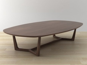 tridente coffee tables by poliform 3D Model