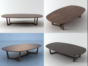 tridente coffee tables by poliform Modelo 3D