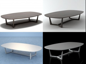 tridente coffee tables by poliform Modelo 3D