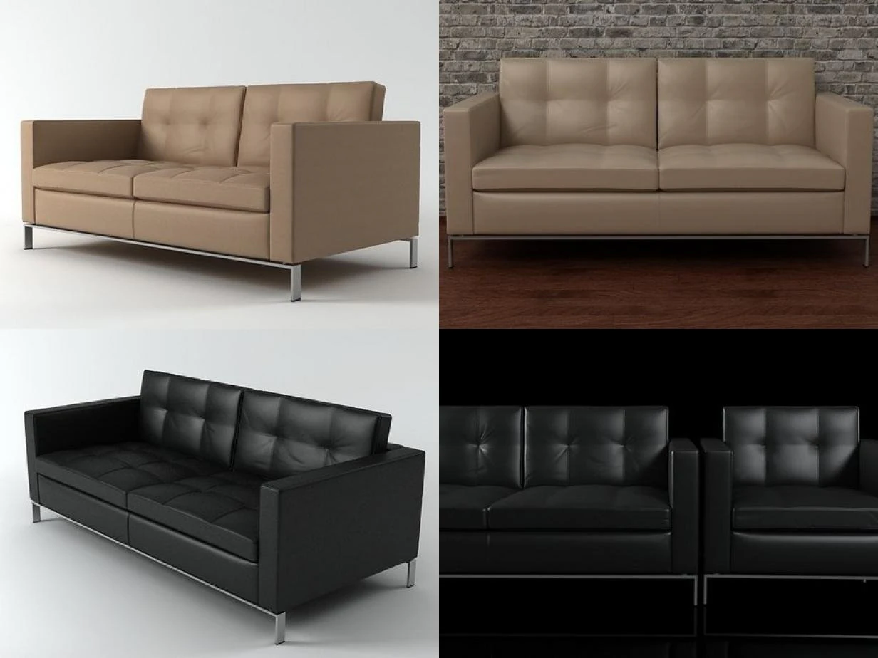 foster 502 sofa by walter knoll 3D Model .c4d .max .obj .3ds .fbx .stl .blend 
