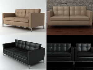 foster 502 sofa by walter knoll 3D Model