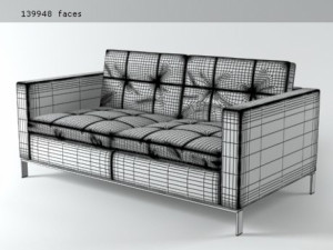 foster 502 sofa by walter knoll 3D Model
