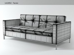 foster 502 sofa by walter knoll 3D Model