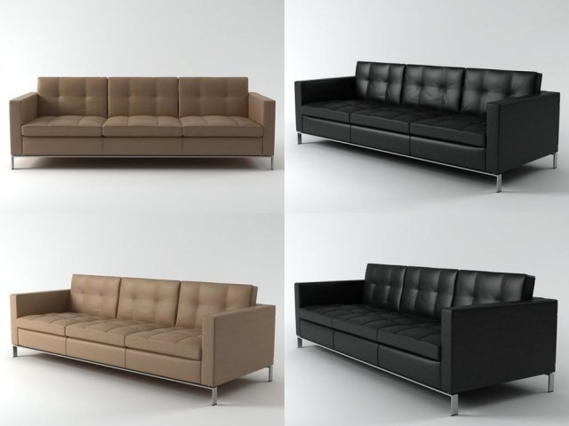 foster 502-30 sofa by walter knoll 3D 模型 .c4d .max .obj .3ds .fbx .stl .blend 
