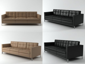 foster 502-30 sofa by walter knoll 3D Model